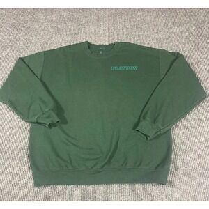 Playboy Sweatshirt Mens Large L Green Pullover Crewneck Spell Out Streetwear
